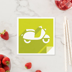 Scooter Icon Napkins Servet