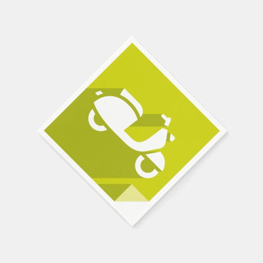 Scooter Icon Napkins Servet (Hoek)