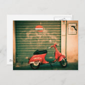 Scooter in Italië Briefkaart (Voorkant / Achterkant)