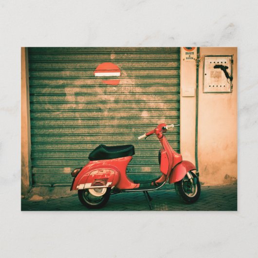 Scooter in Italië Briefkaart (Voorkant)