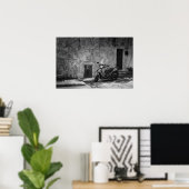 Scooter in zwart en wit poster (Thuiskantoor)