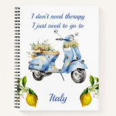 Scooter Italië Citroenen Notitieboek (Voorkant)