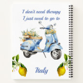 Scooter Italië Citroenen Notitieboek (Achterkant)