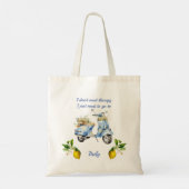 Scooter Italië Citroenen Tote Bag (Achterkant)