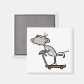 Scooter Jongen Muismagneet Magneet (Voorkant / Achterkant)