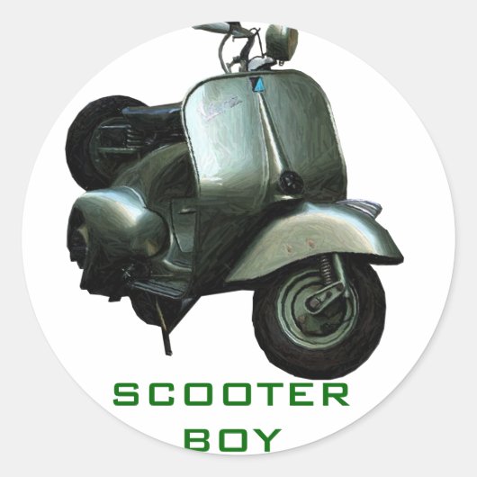 SCOOTER JONGEN STICKER (Voorkant)