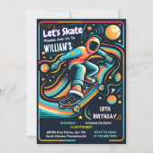 Scooter Jump Zone Skateboarden 13e verjaardag Kaart (Voorkant)