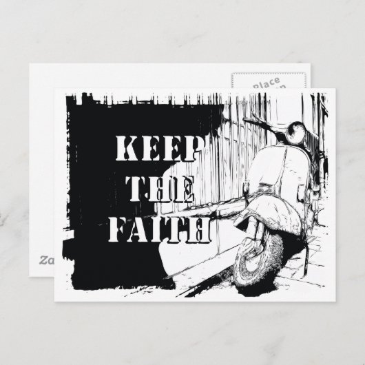 Scooter Keep the Faith Briefkaart (Voorkant / Achterkant)