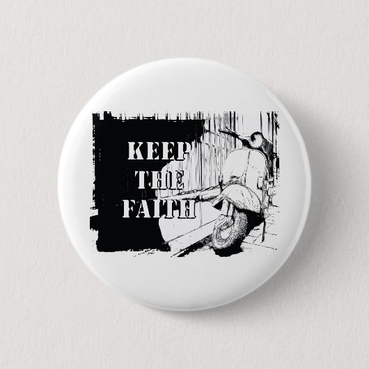 Scooter Keep the Faith Ronde Button 5,7 Cm (Voorkant)