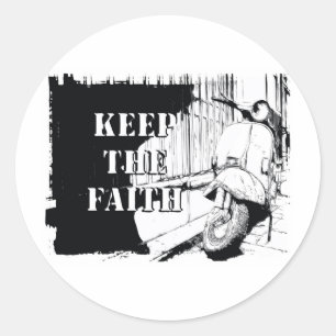 Scooter Keep the Faith Ronde Sticker