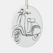  scooter keramisch ornament (Rechts)