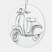  scooter keramisch ornament (Links)