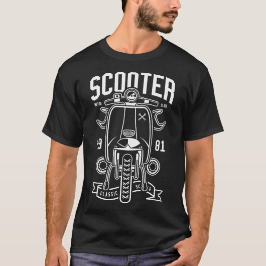 Scooter klassiek t-shirt (Voorkant)
