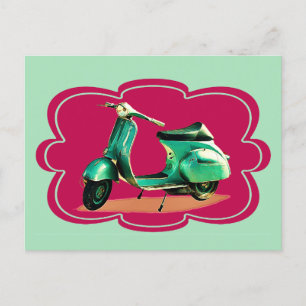Scooter  Kleuren Briefkaart
