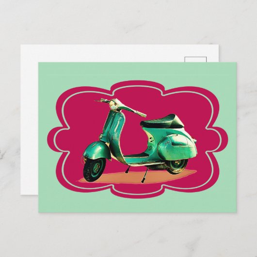 Scooter Kleuren Briefkaart (Voorkant / Achterkant)