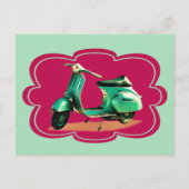 Scooter Kleuren Briefkaart (Voorkant)