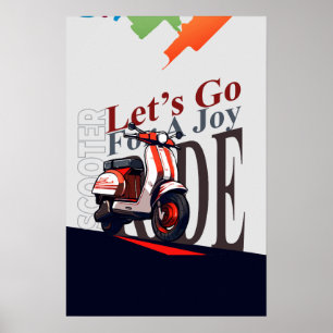Scooter laat los poster