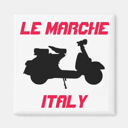 Scooter, Le Marche, Italië Magneet (Voorkant)