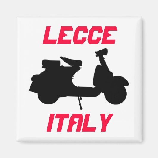 Scooter, Lecce, Italië Magneet (Voorkant)