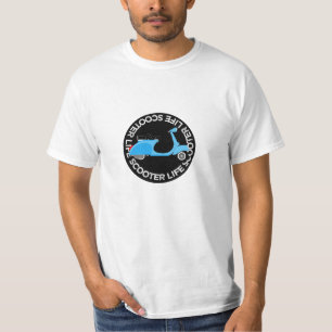 Scooter Leven Klassieke Retro Vintage Motor Stijl T-shirt