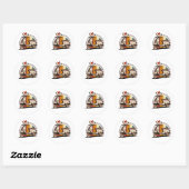 Scooter Leven Ronde Sticker (Vel)