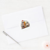 Scooter Leven Ronde Sticker (Envelop)