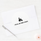 Scooter liefhebber ronde sticker (Envelop)