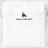 Scooter liefhebber ronde sticker (Tas)
