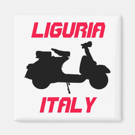 Scooter, Ligurië, Italië Magneet (Voorkant)