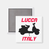 Scooter, Lucca, Italië Magneet (Voorkant / Achterkant)