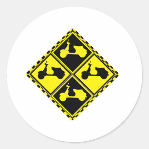 Scooter Mania! Ronde Sticker