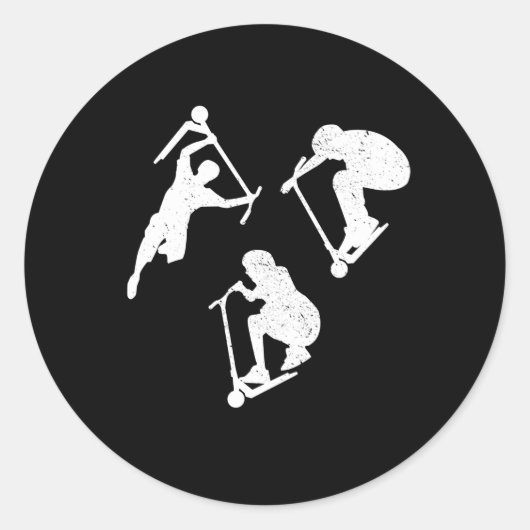 Scooter Master Ronde Sticker (Voorkant)