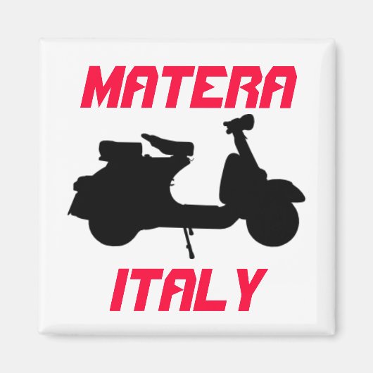 Scooter, Matera, Italië Magneet (Voorkant)