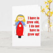 Scooter meisje verjaardag kaart (Gele Bloem)