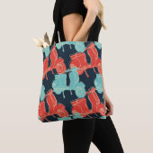 scooter met kleurige handtekenmotor tote bag (Dichtbij)