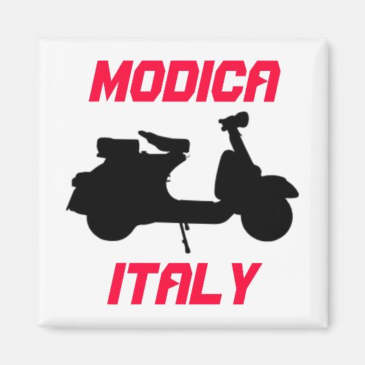 Scooter, Modica, Italië Magneet (Voorkant)