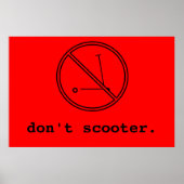 Scooter niet poster (Voorkant)