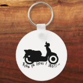 Scooter of E-Bike - Zo ben ik aan het rollen! Sleutelhanger (Voorkant)