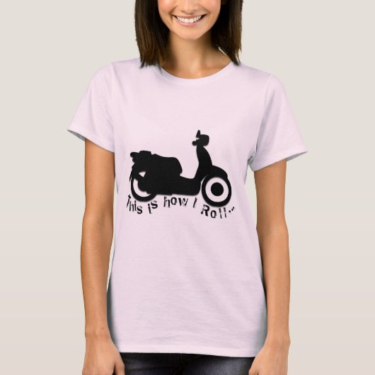 Scooter of E-Bike - Zo ben ik aan het rollen! T-shirt (Voorkant)