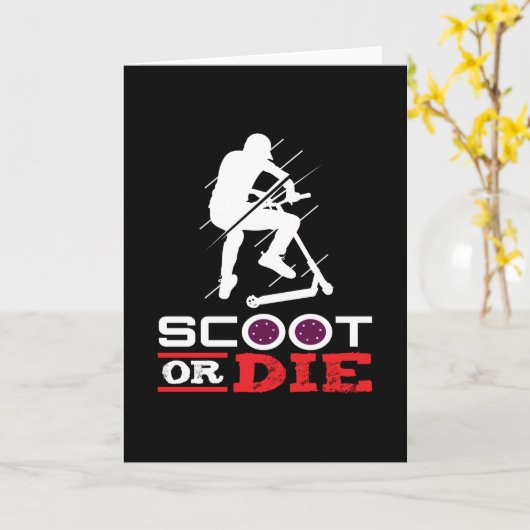 Scooter- of scooter-scooter kaart (Gele Bloem)