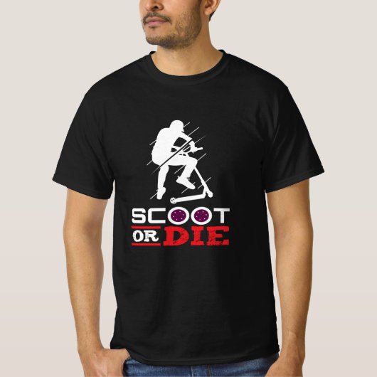 Scooter- of scooter-scooter t-shirt (Voorkant)