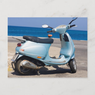 Scooter op de strand   Ephesus, Turkije Briefkaart