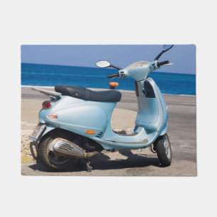 Scooter op de strand Ephesus, Turkije Deurmat