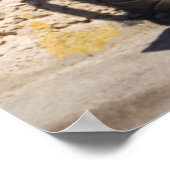Scooter op de strand | Ephesus, Turkije Poster (Hoek)