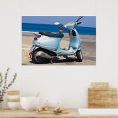 Scooter op de strand | Ephesus, Turkije Poster (Keuken)
