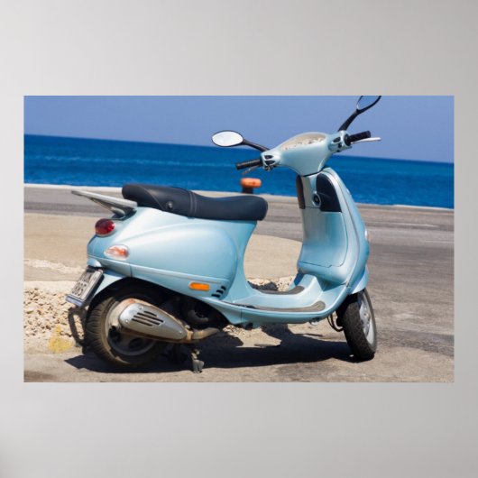Scooter op de strand | Ephesus, Turkije Poster (Voorkant)