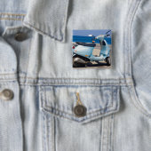 Scooter op de strand | Ephesus, Turkije Vierkante Button 5,1 Cm (In situ)