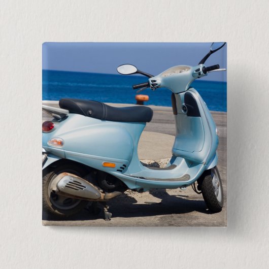 Scooter op de strand | Ephesus, Turkije Vierkante Button 5,1 Cm (Voorkant)