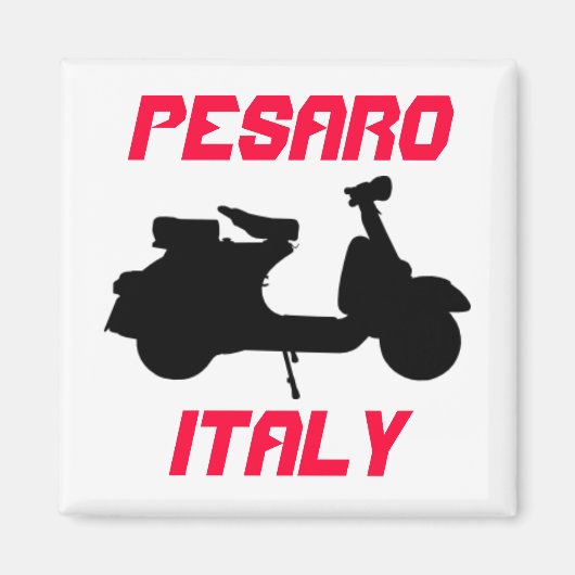 Scooter, Pesaro, Italië Magneet (Voorkant)