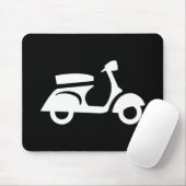 Scooter Pictogram Mousepad Muismat (Met muis)